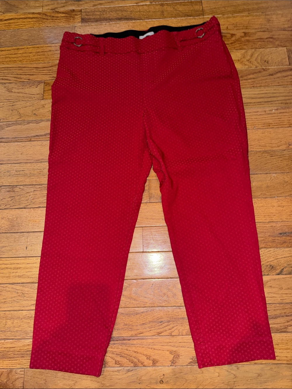 Maurices Red Straight Leg Women's Pants